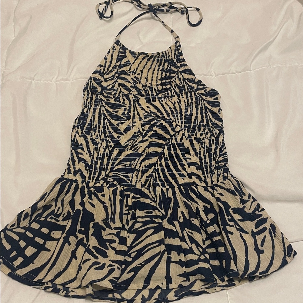 Patrons of Peace Navy and Cream halter